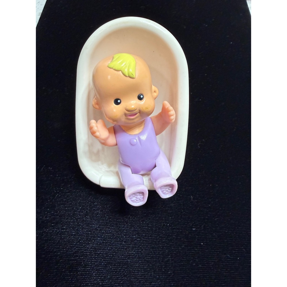 Little Tikes Baby Doll w car seat Replacement Vintage Articulated 3 Inch